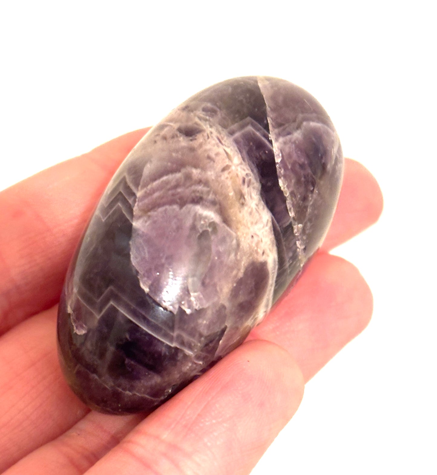 Chevron Amethyst Large Jumbo Tumble