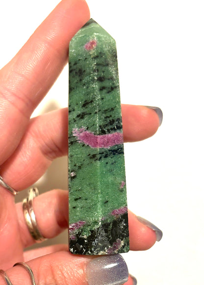 Ruby Zoisite Rare Small High Grade Tower