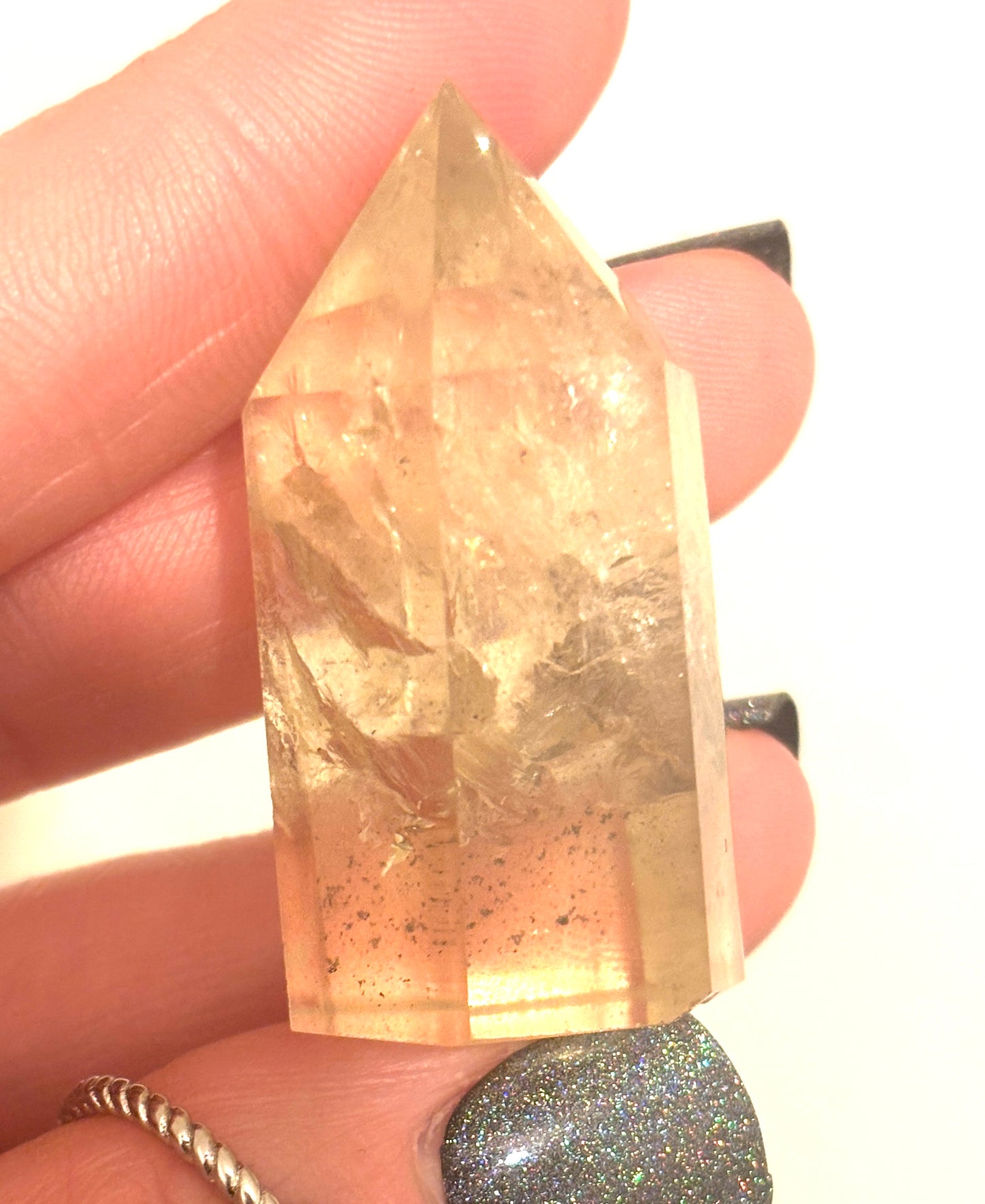 Natural Citrine High Grade Small Tower (Some Small Phantoms)