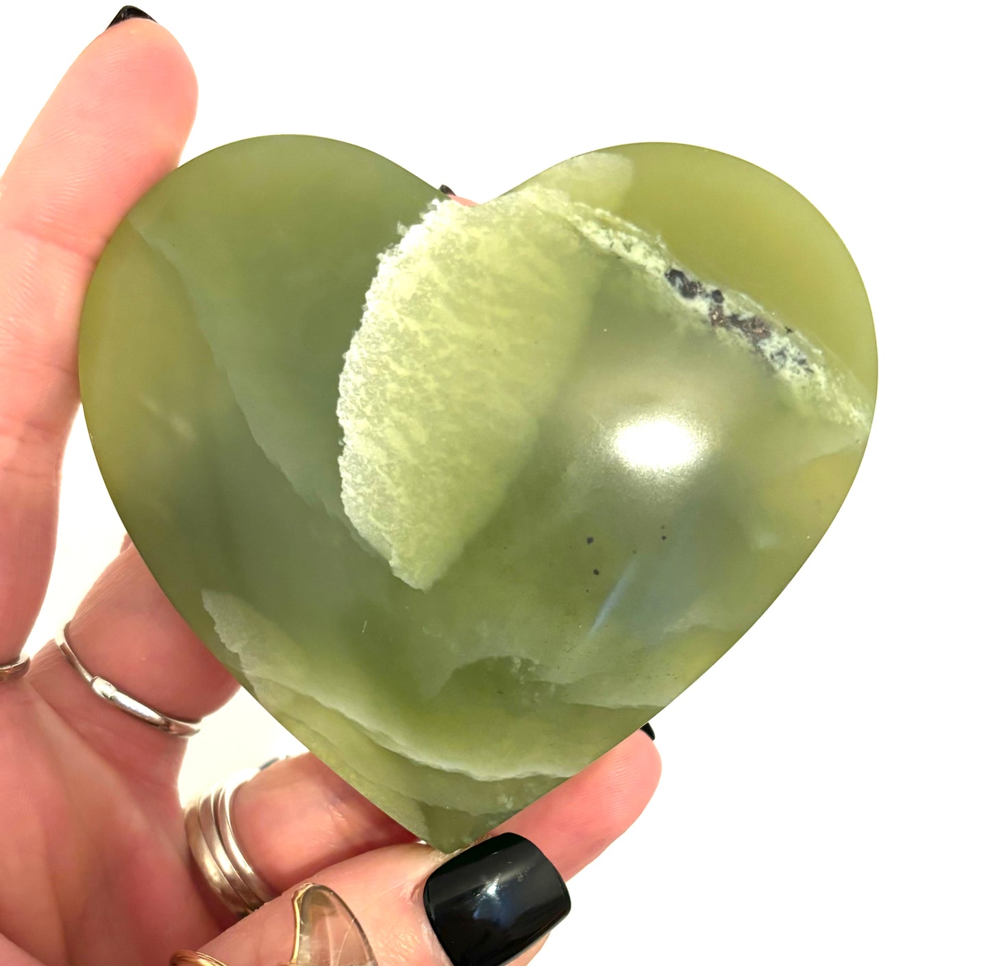 Tremolite Rare Medium/Large Chunky Moon/Heart (Indonesia)