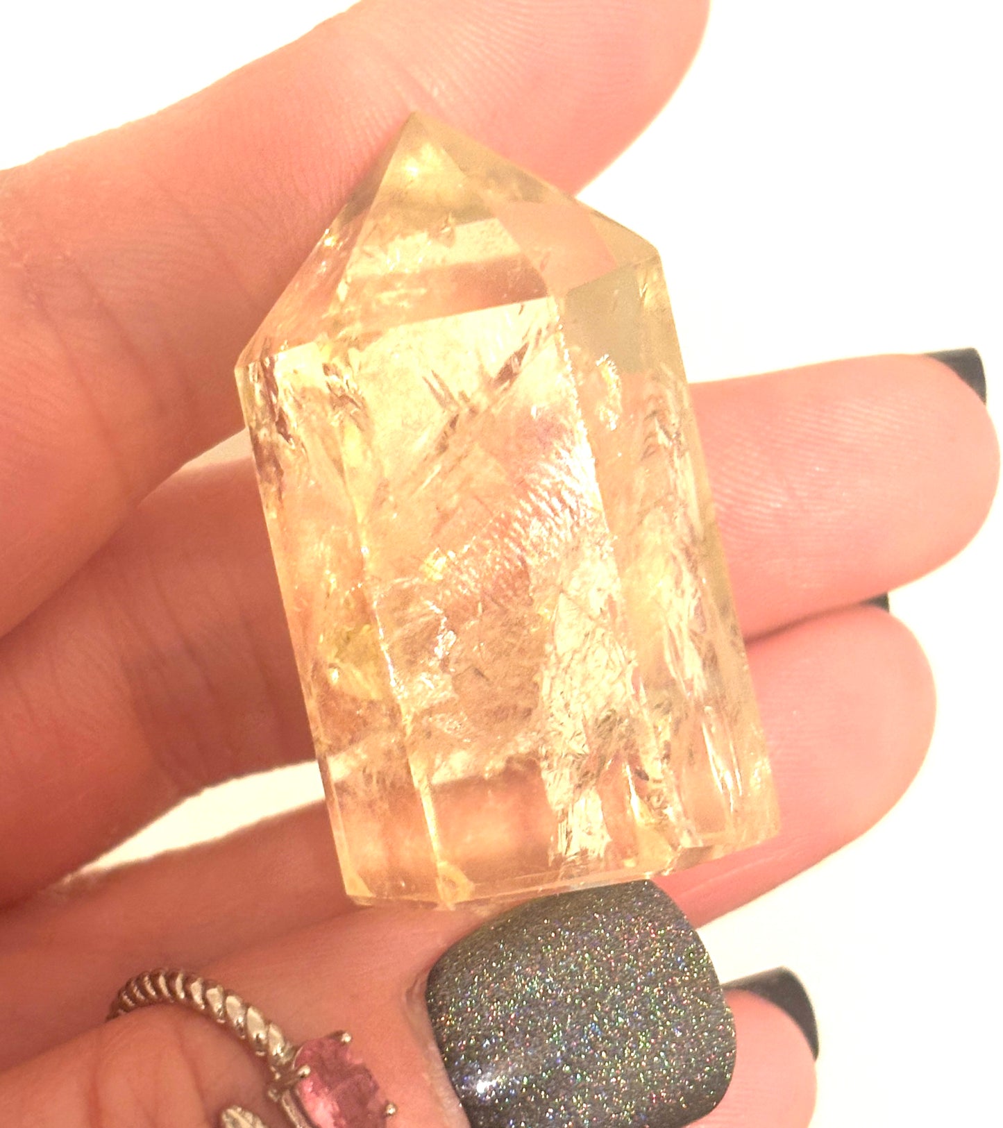 Natural Citrine High Grade Small Tower (Some Small Phantoms)