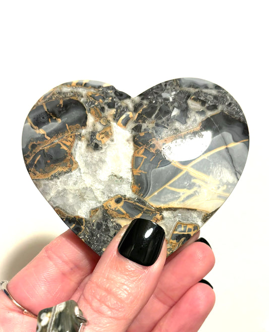 Maligano Jasper Rare Medium Chunky Heart (Indonesia)