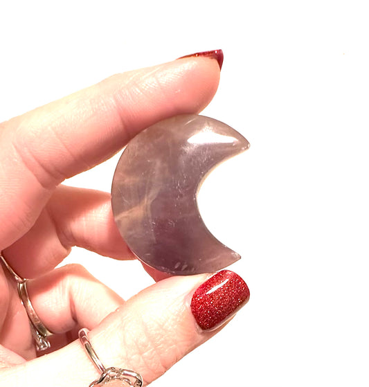 Purple Chalcedony - Rare/Newly Found Small Chunky Moon (Indonesia)