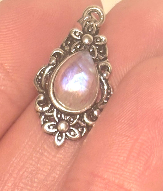 Translucent Moonstone Highest Grade Mini Gothic Style Pendant