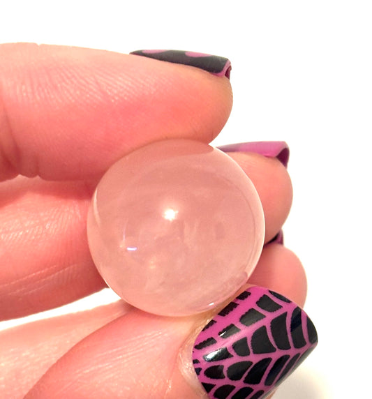 Madagascan Rose Quartz Star Asterism Small Sphere