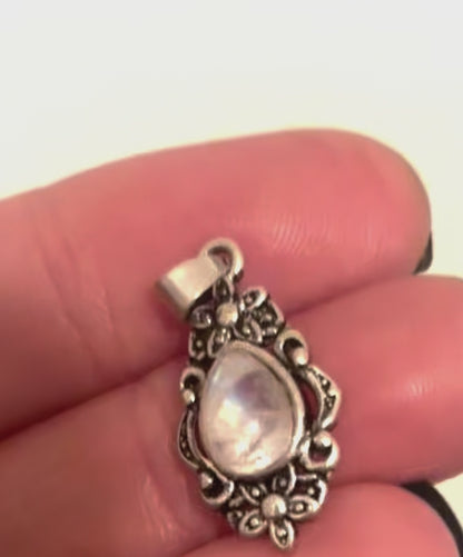 Translucent Moonstone Highest Grade Mini Gothic Style Pendant